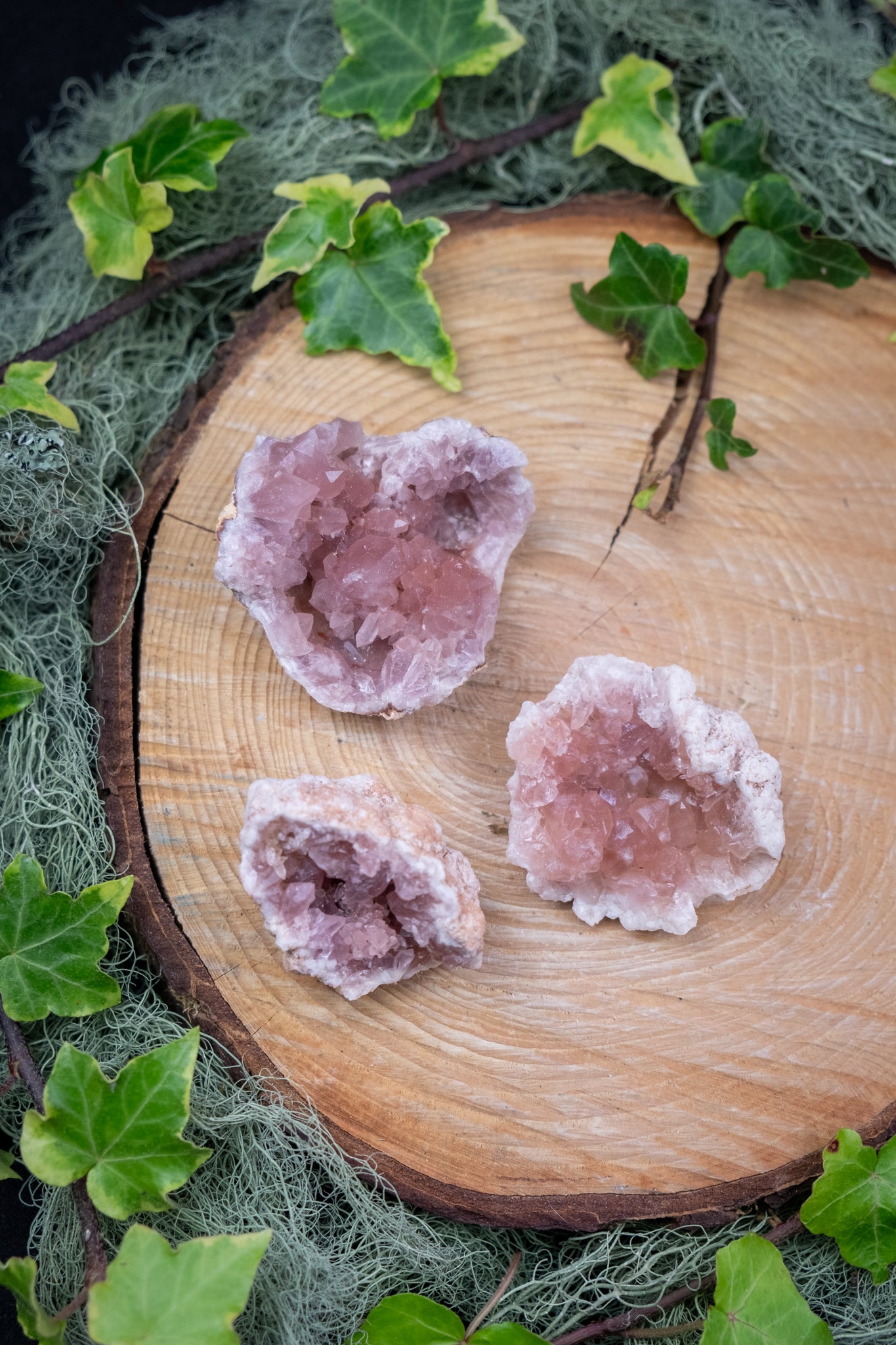 Pink Amethyst Geode Crystal, High Grade Sparkly Pink Amethyst Gemstone Geode, Natural Soothing Stone for Calm Healing Balance, Intuitively Chosen