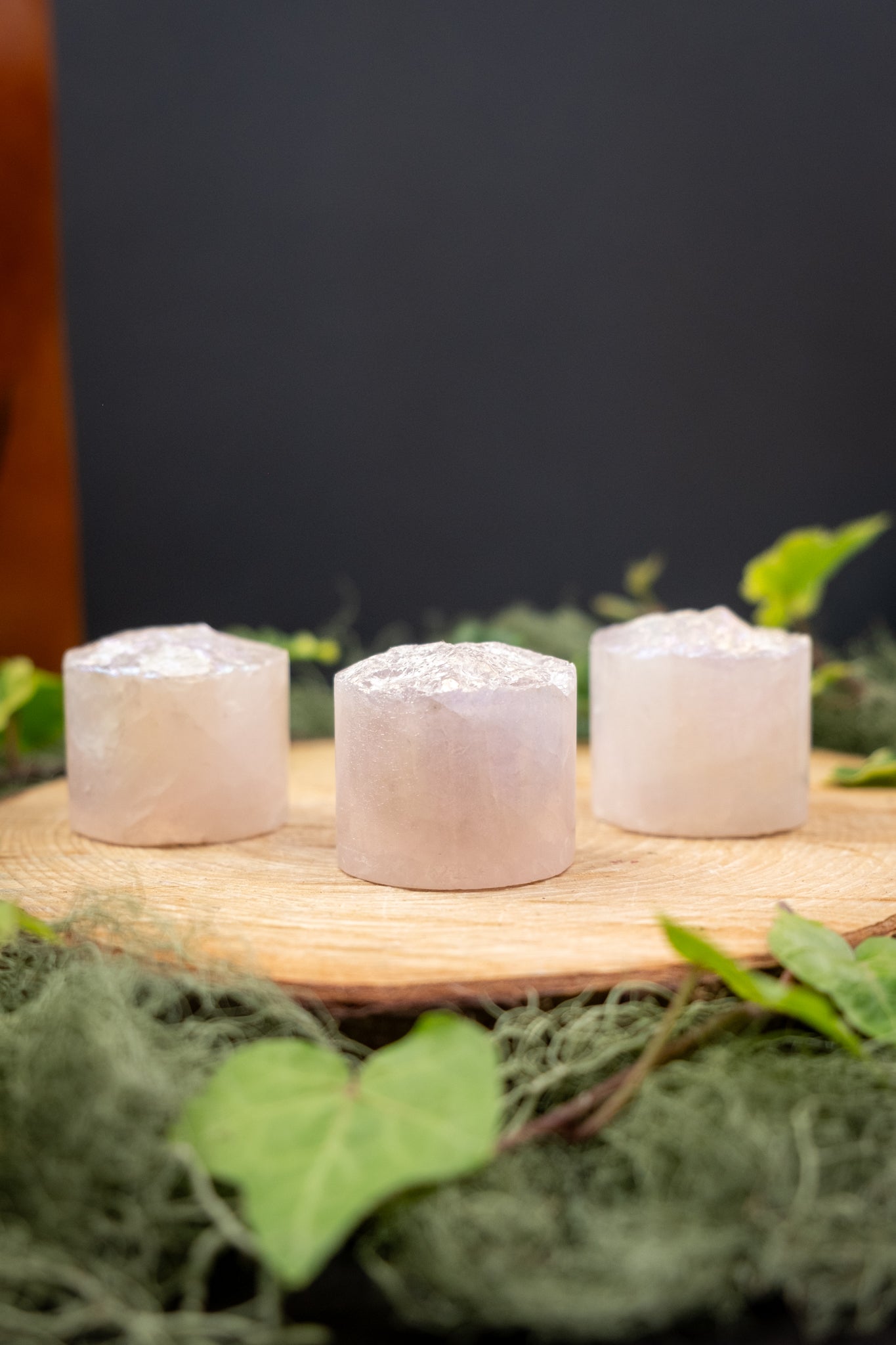 Rose Aura Incense Holder, High Grade Rose Aura Crystal Incense Stand, Ritual Crystal for Cleansing Calm Energy and Sacred Space Creation