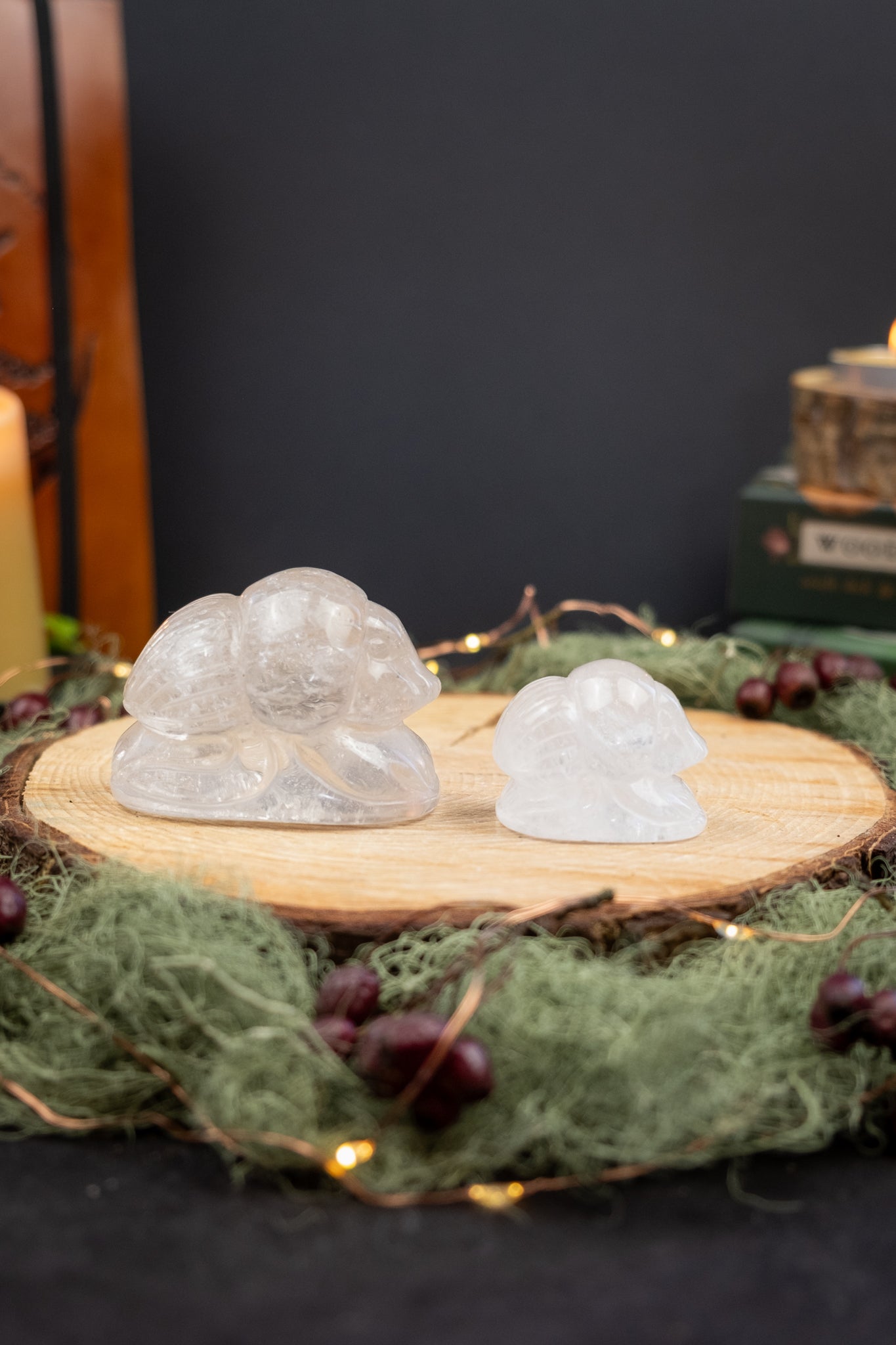 Clear Quartz Scarab Carving, Hand Carved Crystal Talisman, Ancient Symbol of Protection Renewal and Clarity