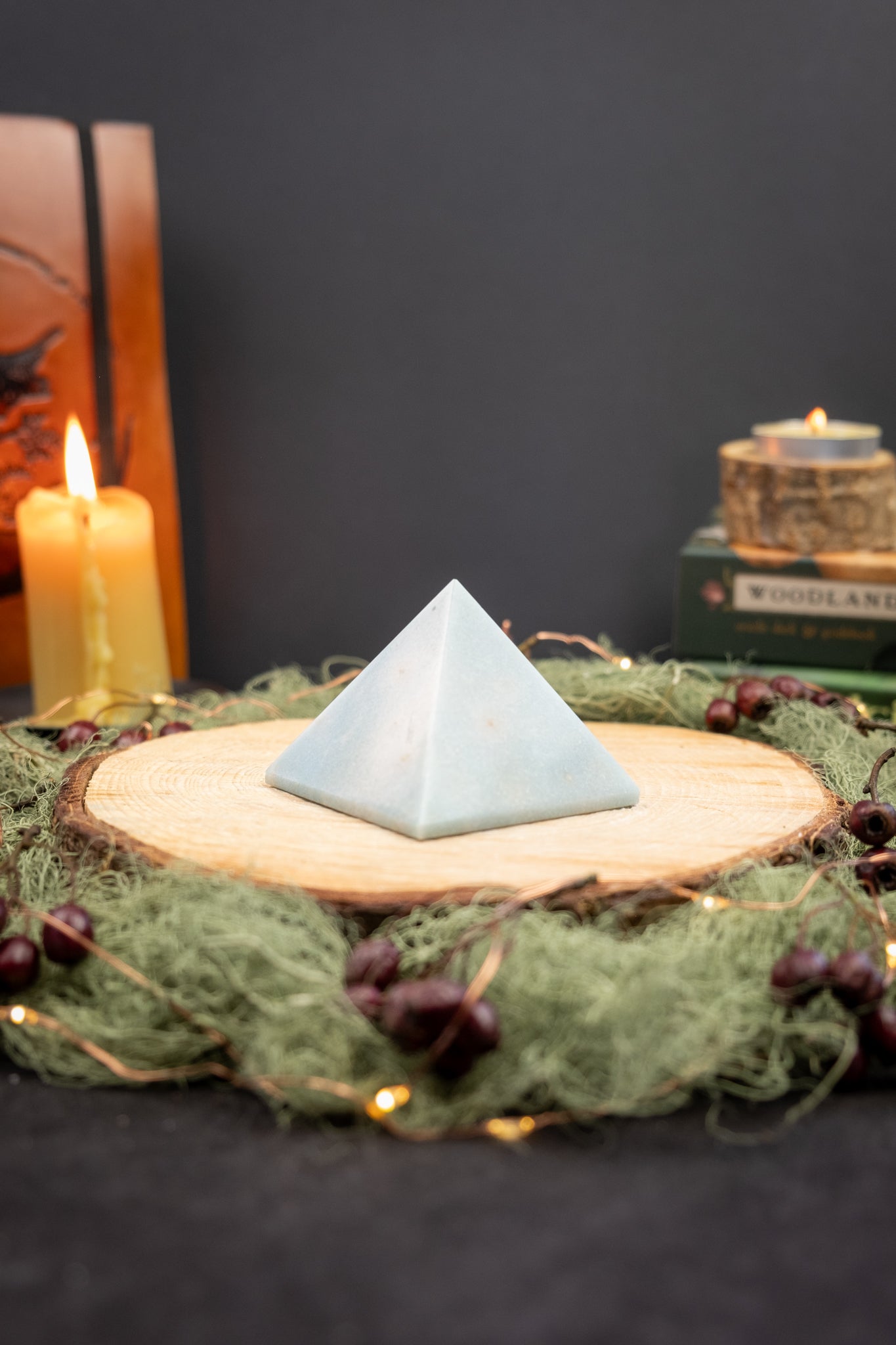 Trolleite Crystal Pyramid, High Vibe Stone, Meditation Gem, Spiritual Awakening Crystal, Focus & Manifestation, Pyramid Energy Amplifier