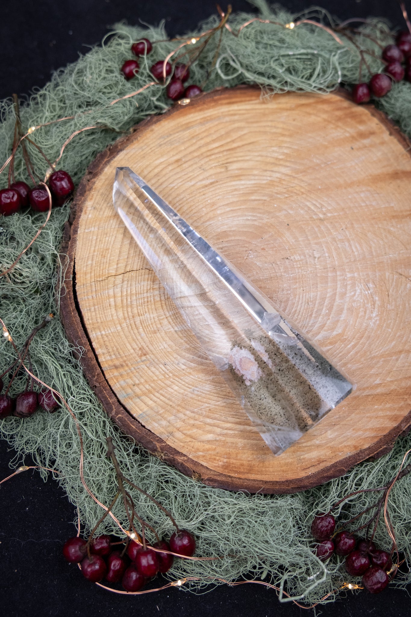 Shamanic Dream Quartz Point Madagascar, Exceptional Quality Crystal with Phantoms and Inner Clarity