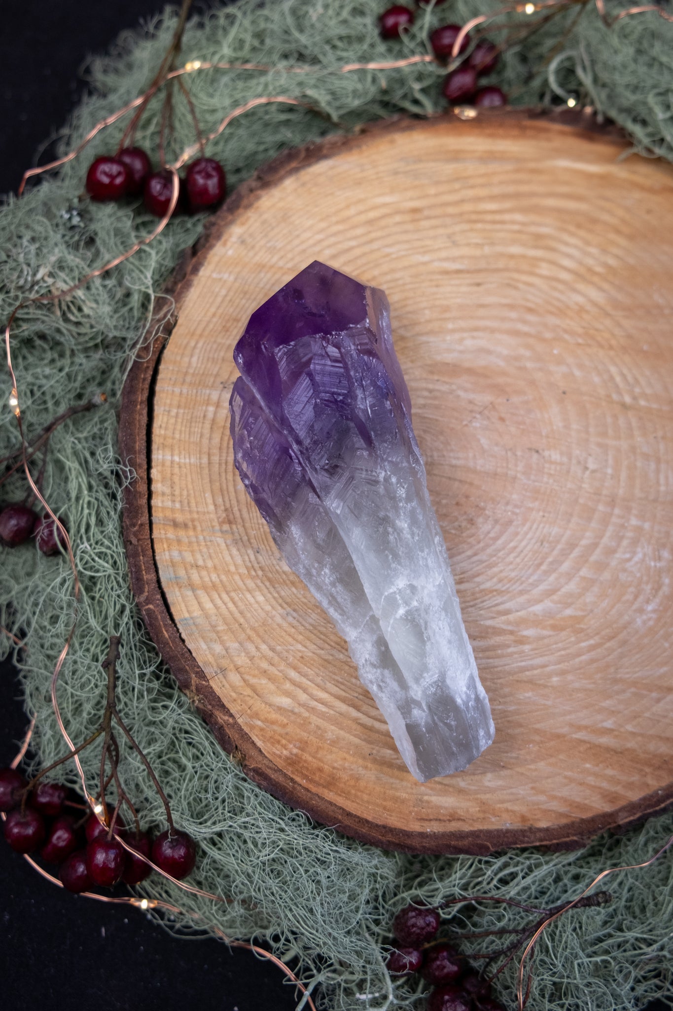 Amethyst Sceptre Crystal, High Grade Amethyst Gem, Phantom Amethyst Stone, Powerful Spiritual Healing Crystal