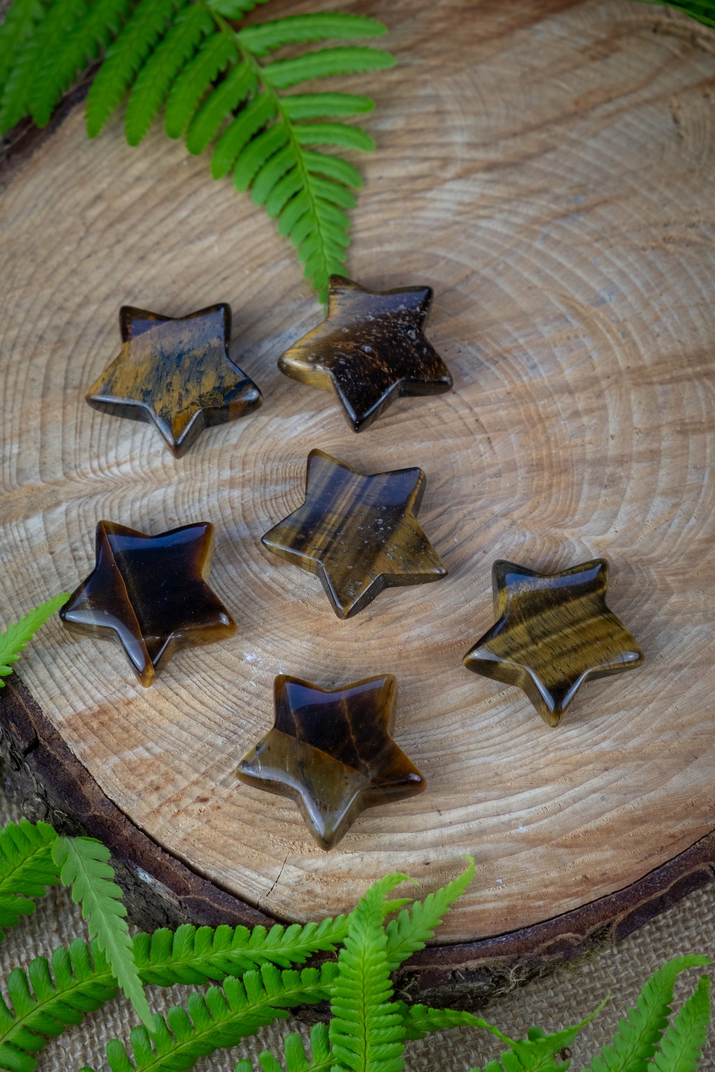 Tigers Eye Crystal Star, A powerful crystal for grounding, protection and bringing clarity of intention.