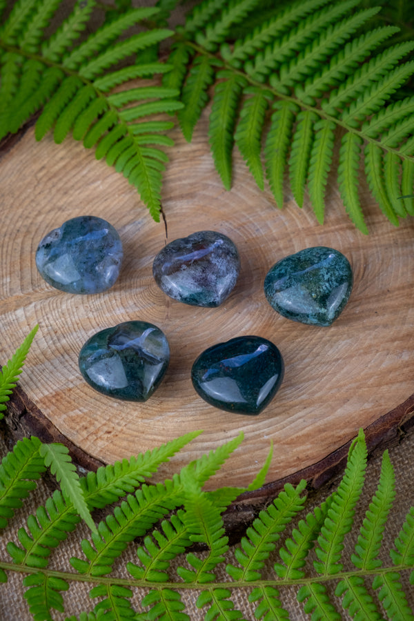 Indian Agate Crystal Heart, Crystals for grounding, Root chakra crystal