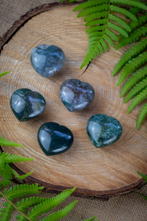 Indian Agate Crystal Heart, Crystals for grounding, Root chakra crystal