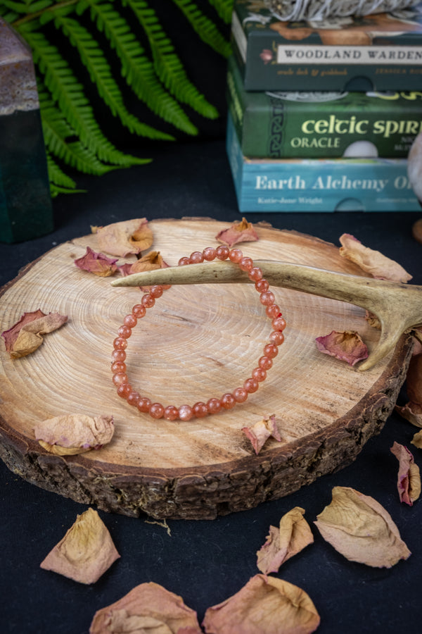 Sunstone crystal bracelet