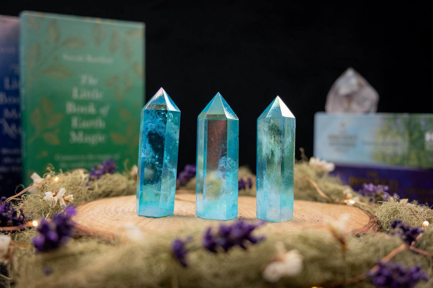Blue Aura Quartz Point