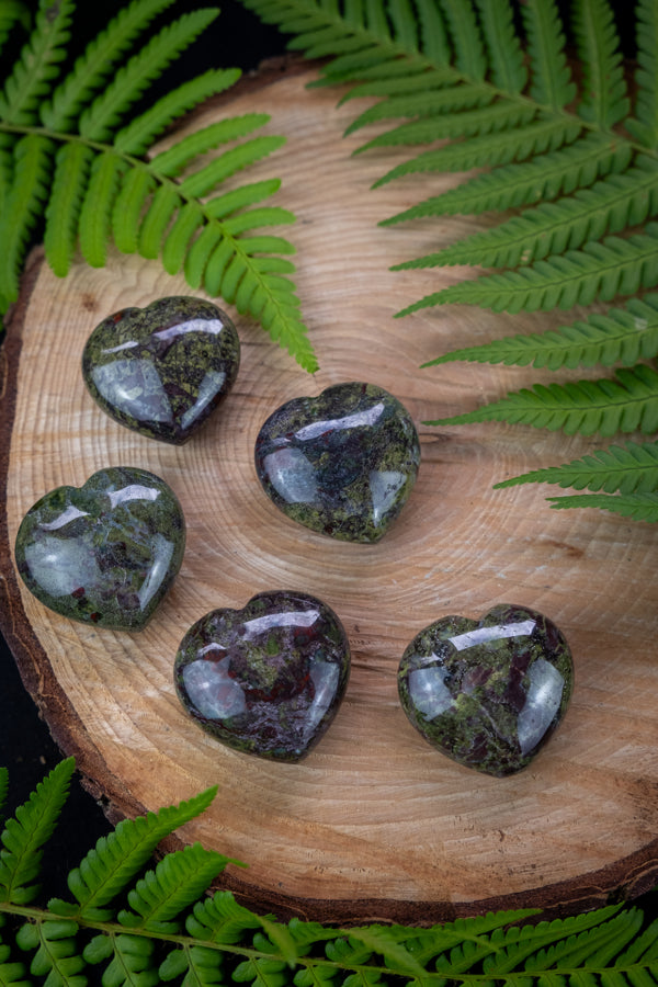 Dragonstone crystal heart, Crystal for courage, Promotes living a better life, You are worthy, Crystal for Empowerment.