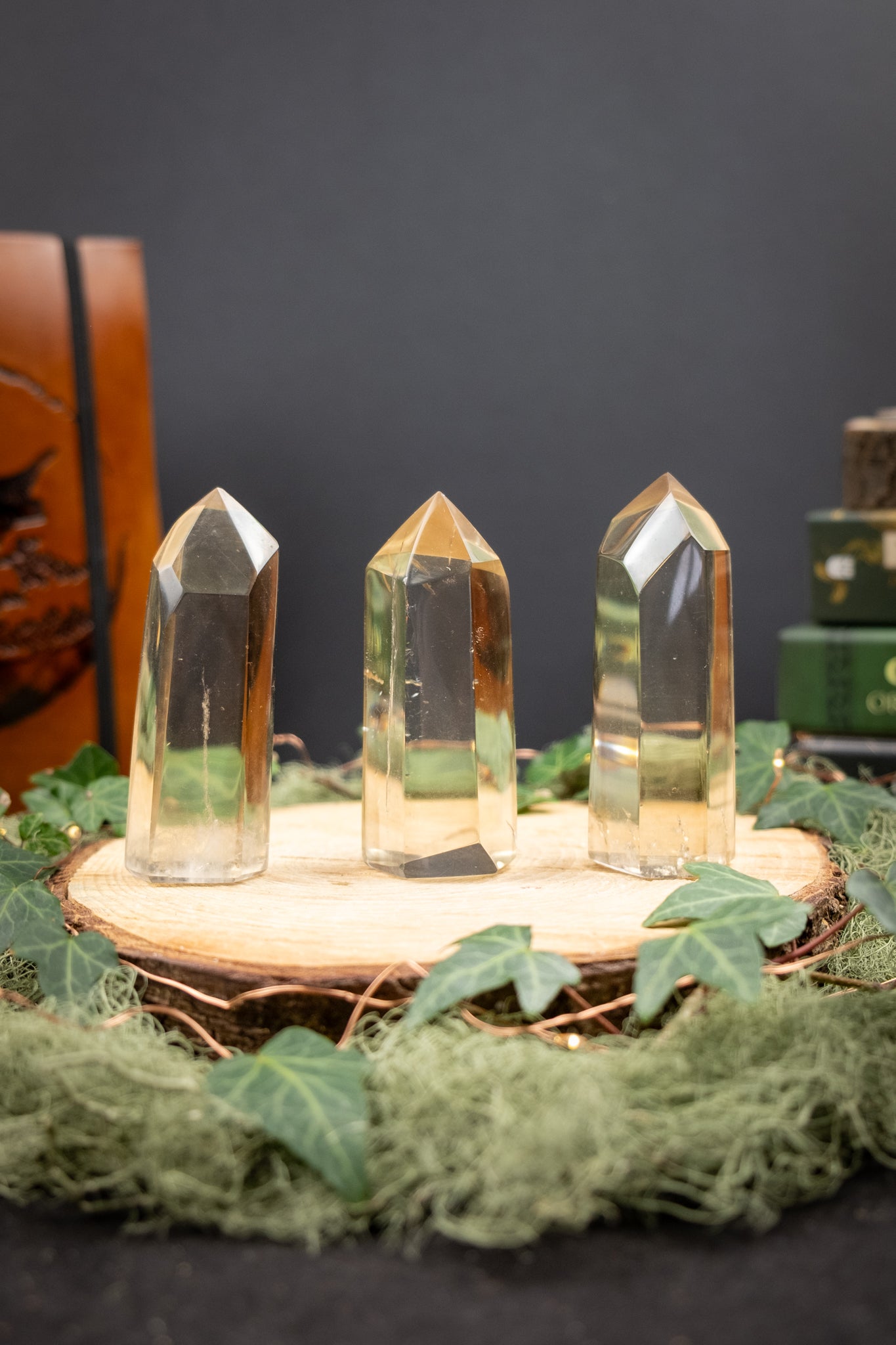 Light Smoky Citrine Crystal Point from Madagascar, Natural Citrine Stone, Grounded Abundance Crystal, Solar Plexus and Root Chakra Gem