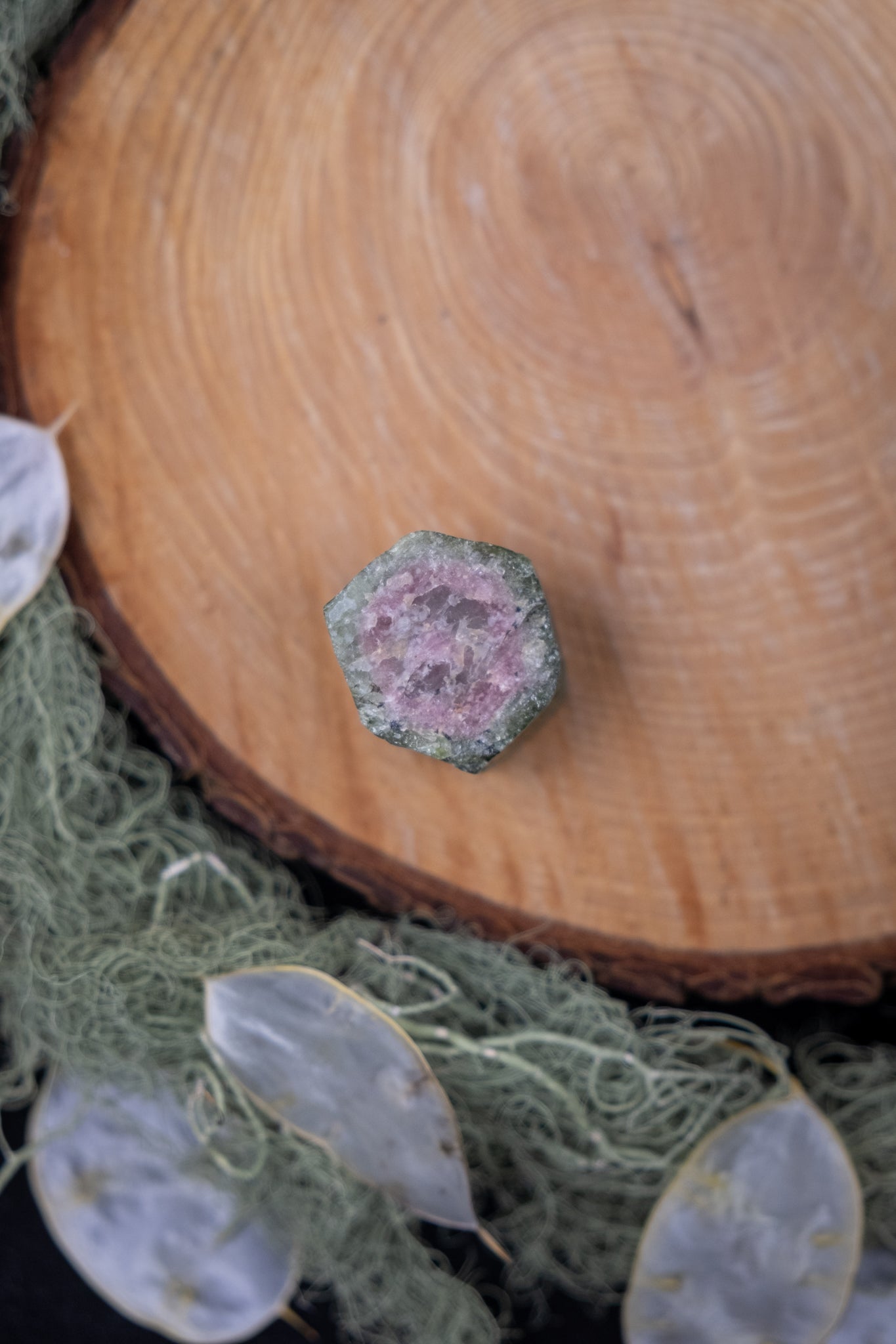Watermelon Tourmaline Raw Crystal