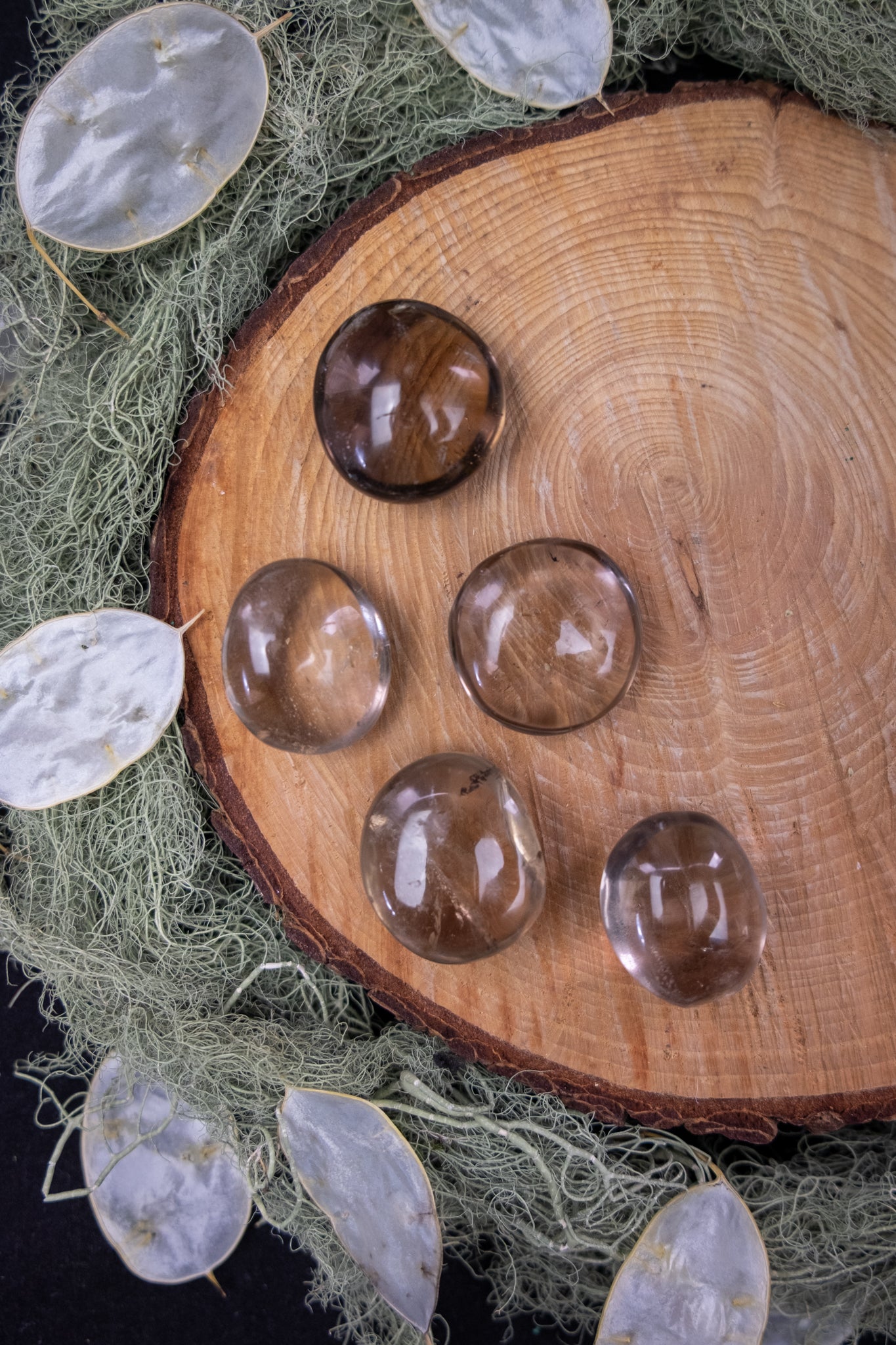 Smokey Quartz Mini Palm Stone