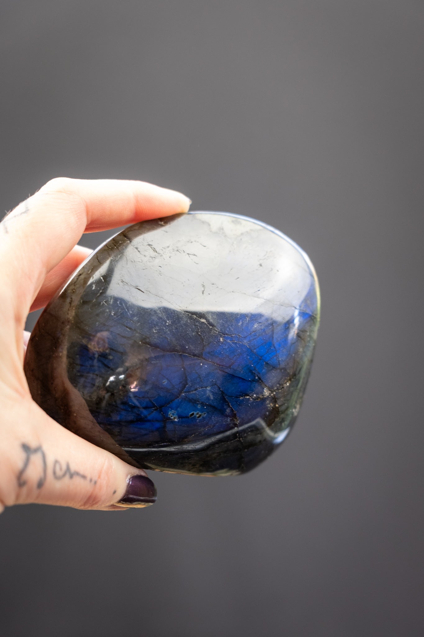 Deep Blue Flash Labradorite Freeform