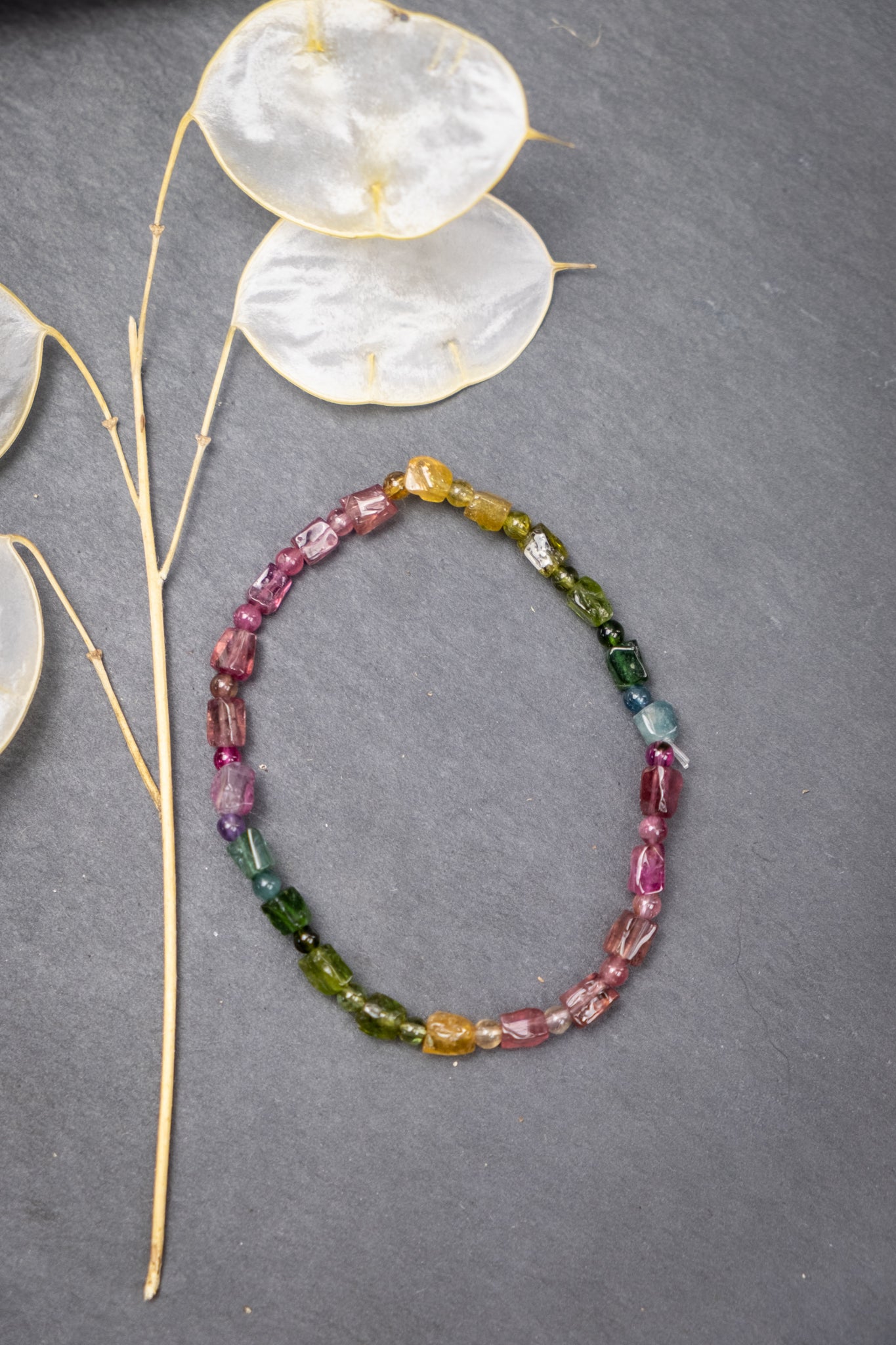 Mixed Tourmaline Crystal Bracelet