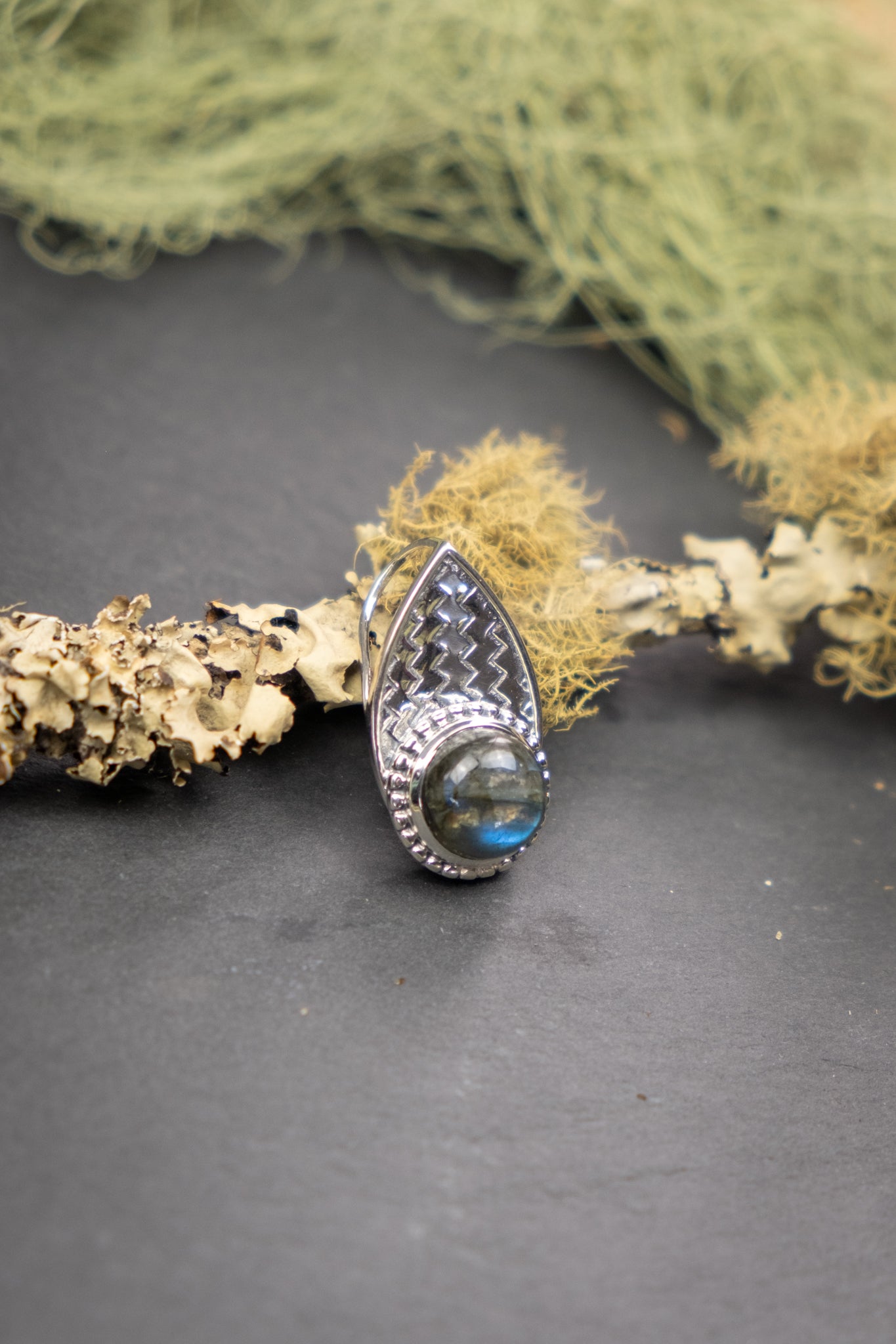 Labradorite Arrow Head Pendant