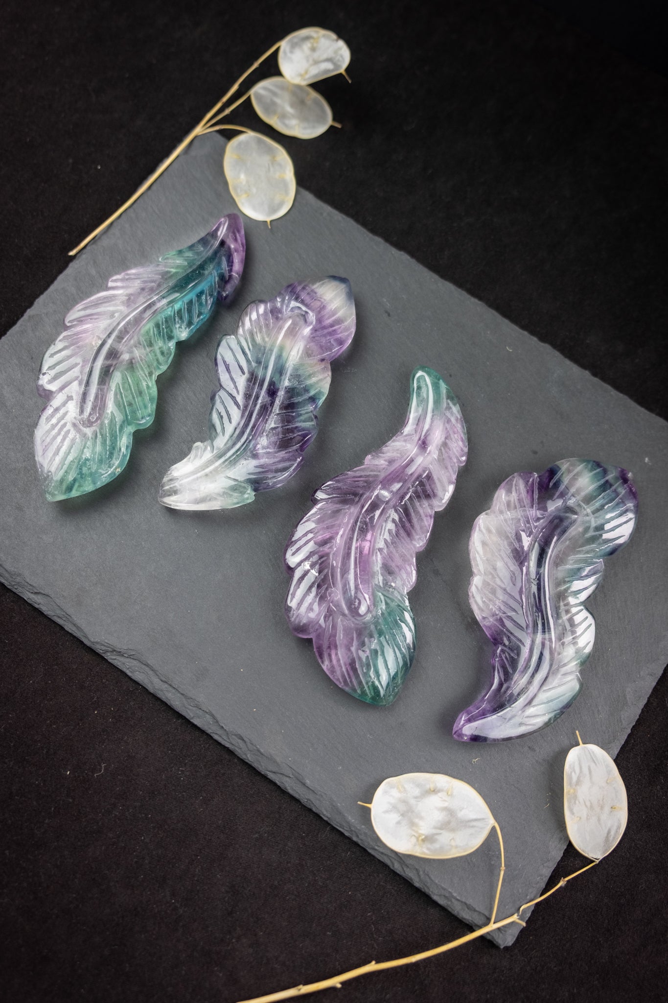 Rainbow Fluorite Feather