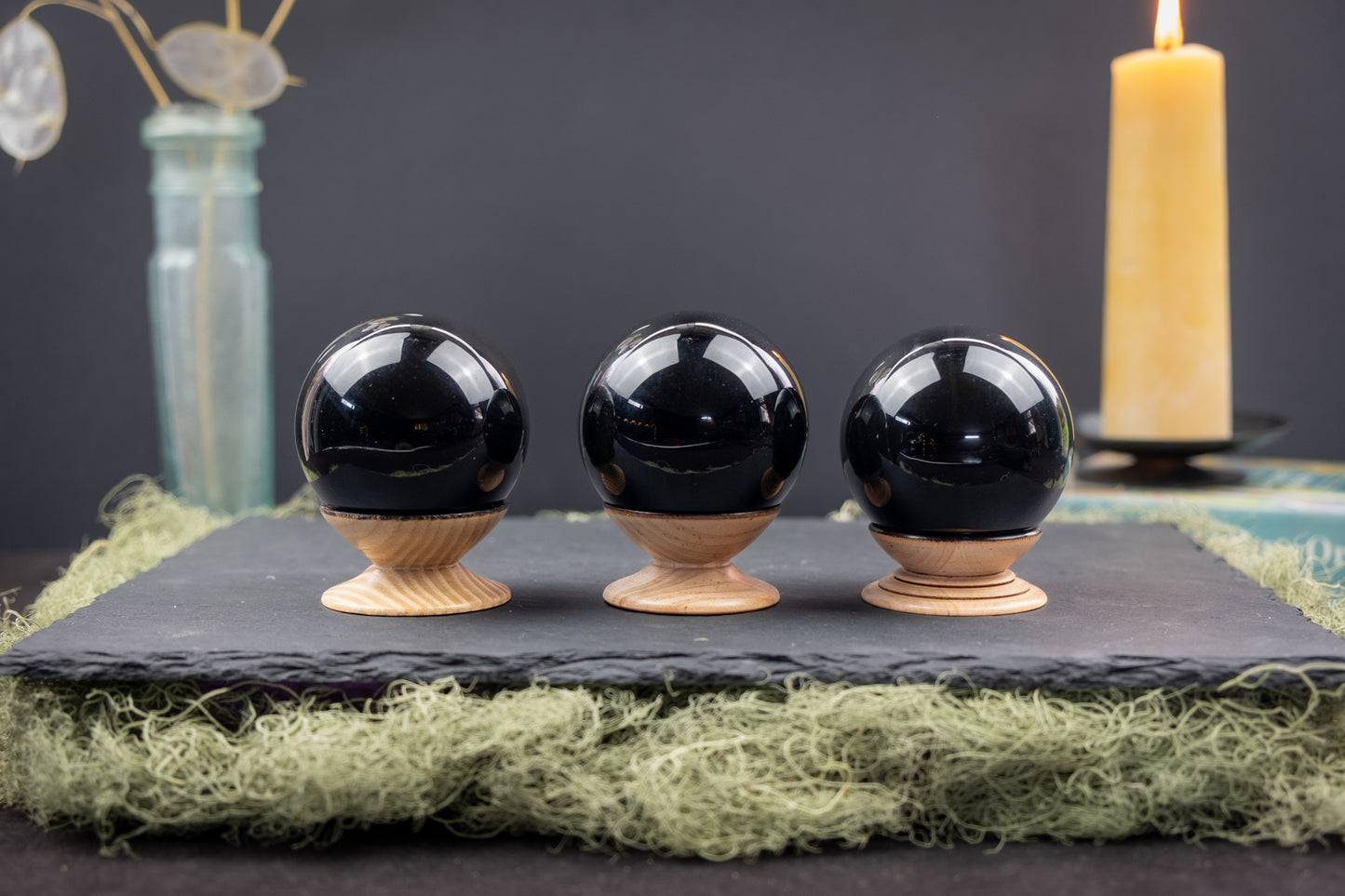 Rainbow Obsidian Sphere