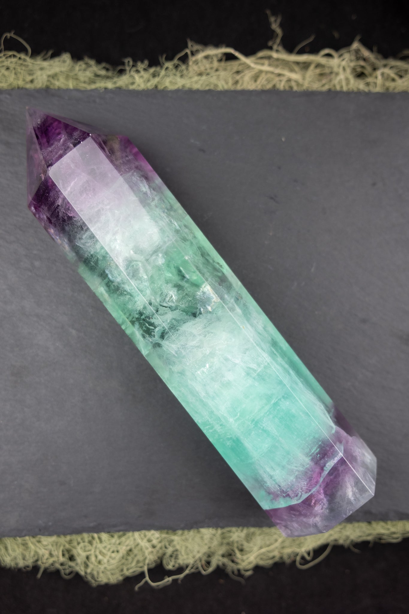 Rainbow Fluorite Point