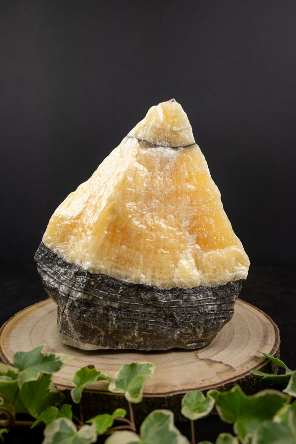 Zebra Calcite Raw Crystal Specimen, Rare Healing Stone for Grounding, Balance, Emotional Strength and Spiritual Protection
