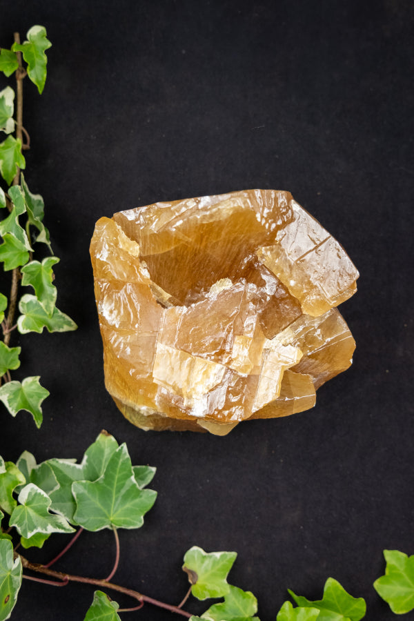 Honey Citrine Calcite Gemstone, Golden Calcite Healing Crystal, Manifestation and Confidence Stone, High Quality Honey Calcite