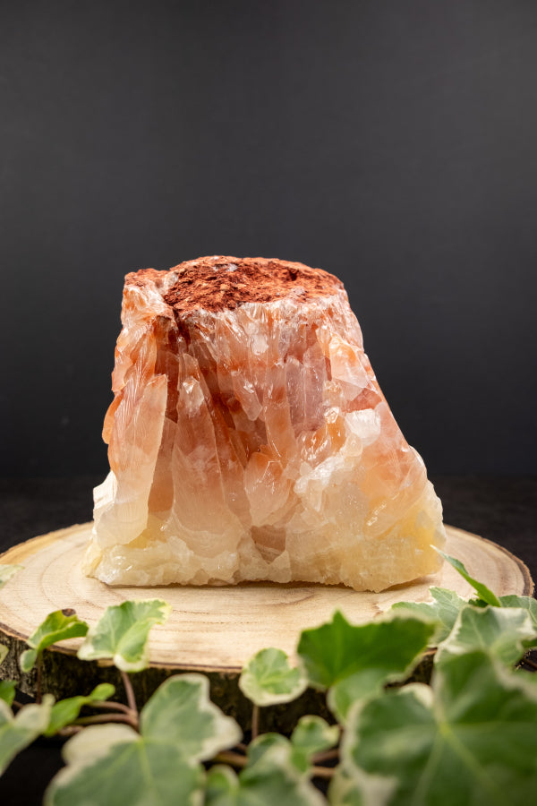 Sunset Calcite Crystal, Red and Orange Calcite Stone for Energy Creativity and Vitality, Root and Sacral Chakra Healing Gemstone