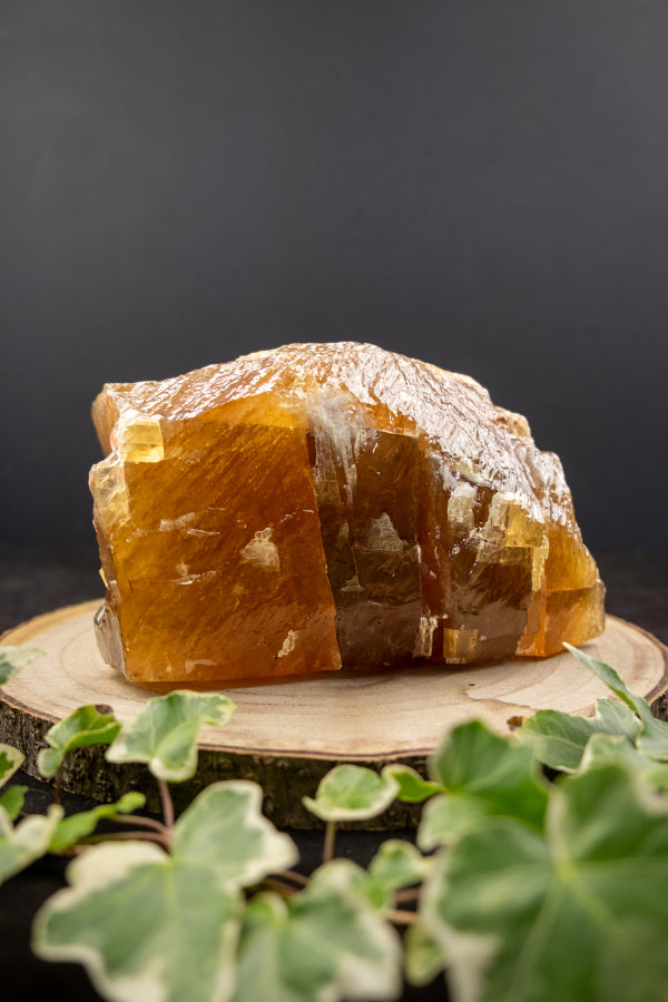 Large Honey Citrine Calcite Gemstone, Golden Calcite Healing Crystal, Manifestation and Confidence Stone, High Quality Honey Calcite