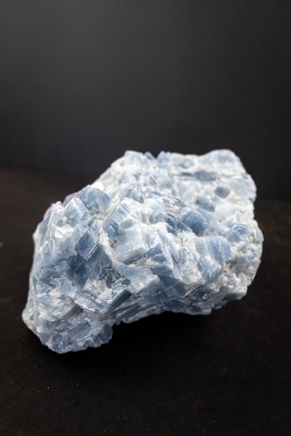Blue Calcite Raw Stone, High Grade Healing Crystal, Premium Quality Calming Gem, Throat Chakra Stone for Soothing Energy and Communication