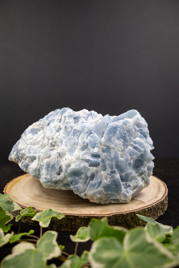 Blue Calcite Raw Stone, High Grade Healing Crystal, Premium Quality Calming Gem, Throat Chakra Stone for Soothing Energy and Communication