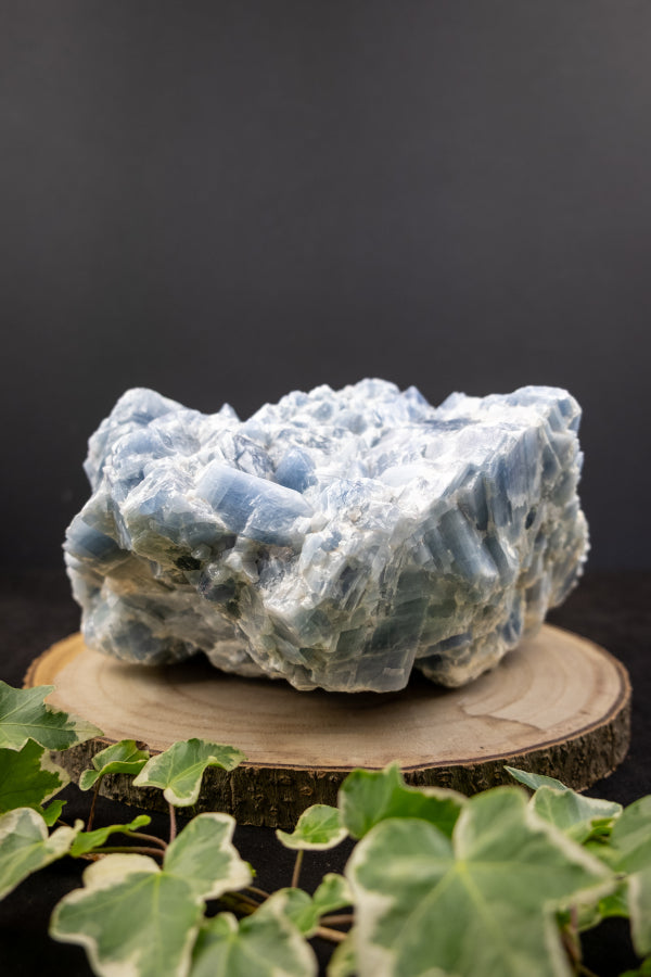 Blue Calcite Raw Stone, High Grade Healing Crystal, Premium Quality Calming Gem, Throat Chakra Stone for Soothing Energy and Communication