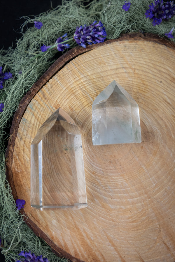 High Grade Brazilian Phantom Chlorite Quartz Point, Rare Green Phantom Crystal, Healing Stone, Meditation Gem, Collector Spiritual Quartz