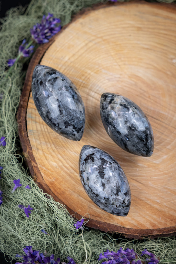 Larvikite Crystal Sphere for Grounding, Protection, Focus, Intuition and Inner Strength, Polished Gemstone Orb, Magic Norwegian Stone