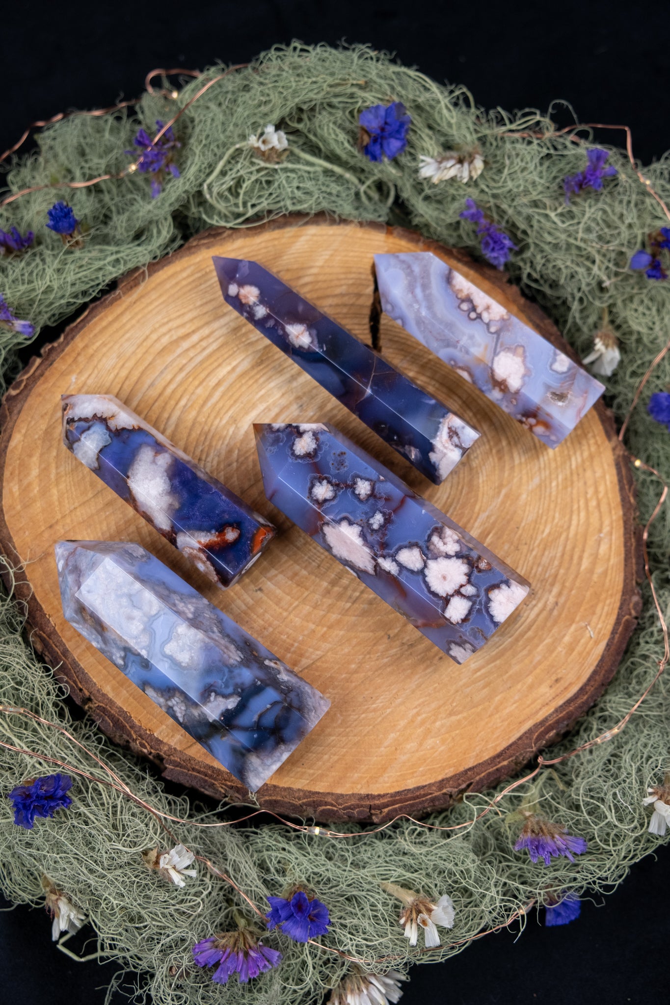 Purple Cherry Blossom Agate Point
