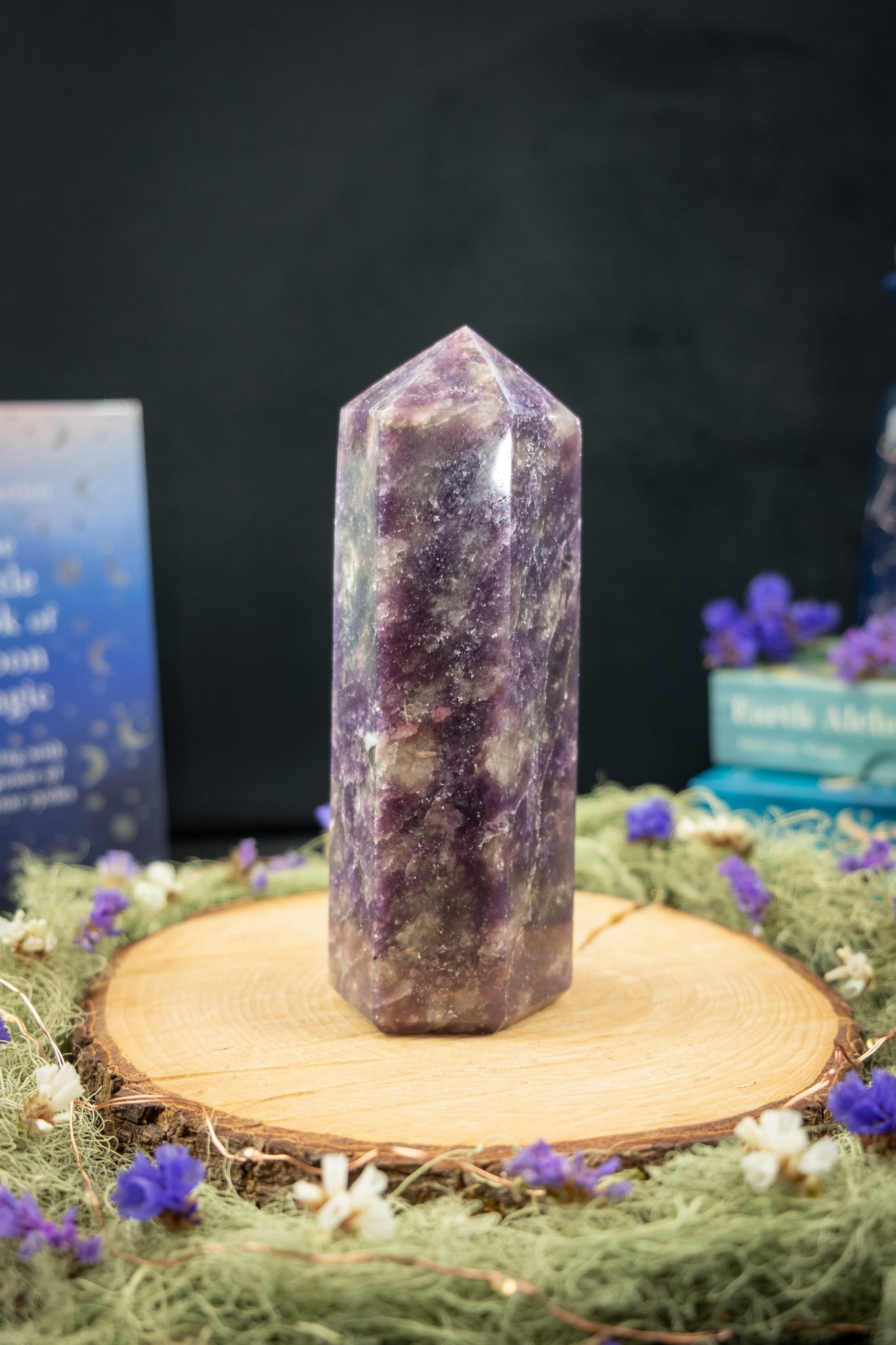 Lepidolite Point