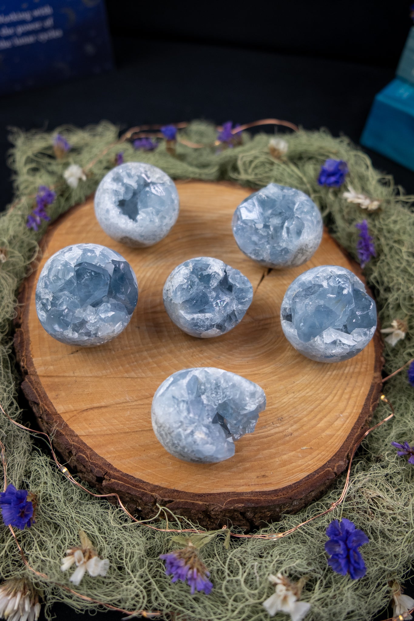 Celestite Geode Sphere
