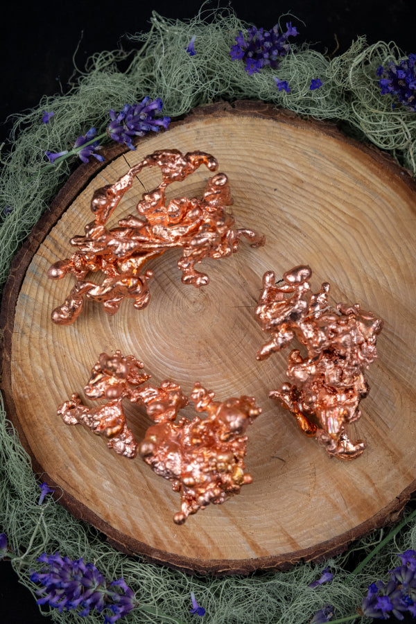 Molten Copper Freeform Stone, Fire Poured Copper Gem, Grounding Elemental Crystal, Alchemy Healing Mineral, Raw Copper Sculpture