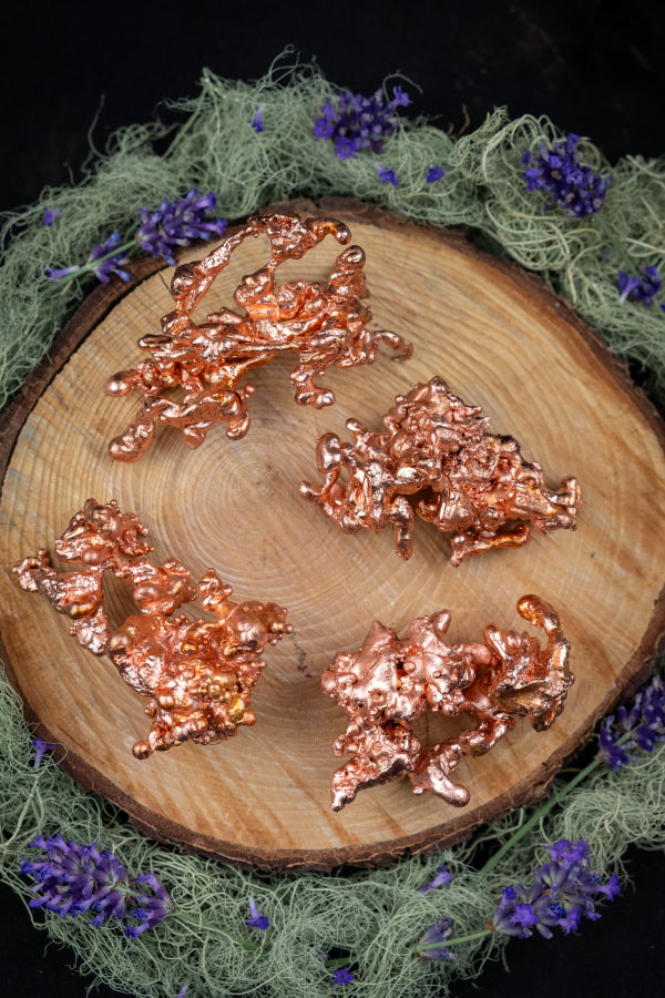 Molten Copper Freeform Stone, Fire Poured Copper Gem, Grounding Elemental Crystal, Alchemy Healing Mineral, Raw Copper Sculpture