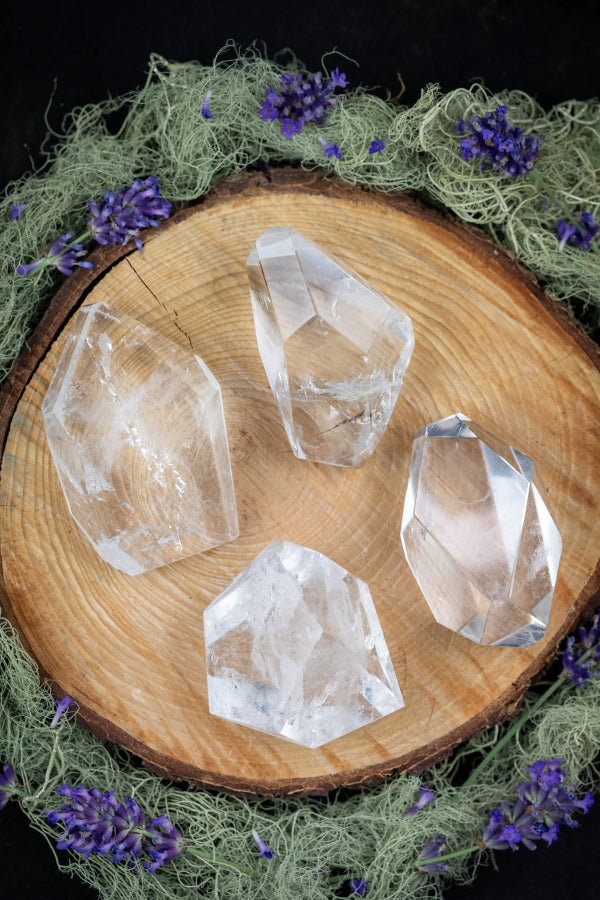 Lemurian Quartz Faceted Gem, High Grade Polished Lemurian Crystal, Intuitively Chosen Stone for Light Activation and Spiritual Clarity