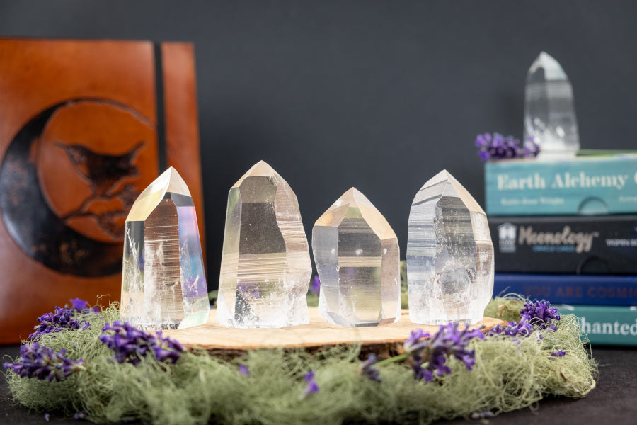 Lemurian Crystal Point, A crystal for starseeds, healers and lightworkers, Connect to Higher Realms, Ancient wisdom crystal, Rainbow gem