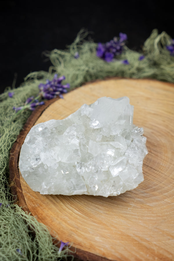 Apophyllite Crystal, Clear Gemstone for Spiritual Awakening, Energy Amplifier, Meditation Stone, Crown Chakra Alignment, Healing Crystal