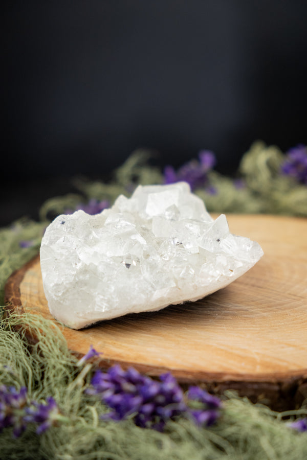 Apophyllite Crystal, Clear Gemstone for Spiritual Awakening, Energy Amplifier, Meditation Stone, Crown Chakra Alignment, Healing Crystal
