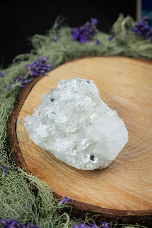 Apophyllite Crystal, Clear Gemstone for Spiritual Awakening, Energy Amplifier, Meditation Stone, Crown Chakra Alignment, Healing Crystal