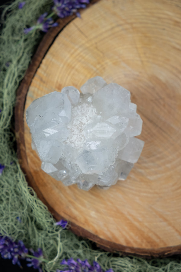 Apophyllite Crystal, Clear Gemstone for Spiritual Awakening, Energy Amplifier, Meditation Stone, Crown Chakra Alignment, Healing Crystal