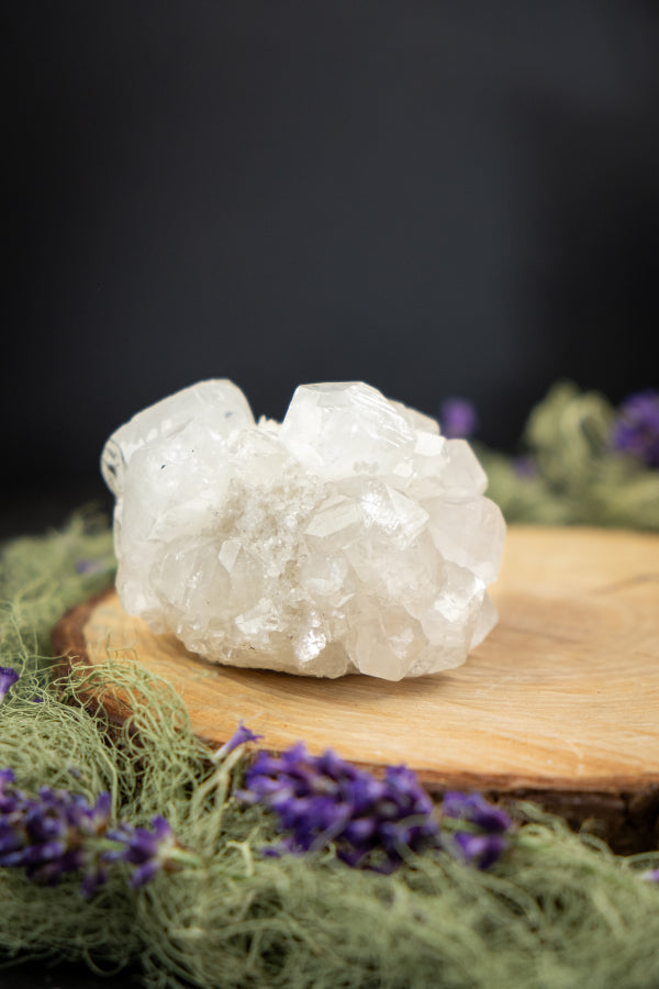 Apophyllite Crystal, Clear Gemstone for Spiritual Awakening, Energy Amplifier, Meditation Stone, Crown Chakra Alignment, Healing Crystal