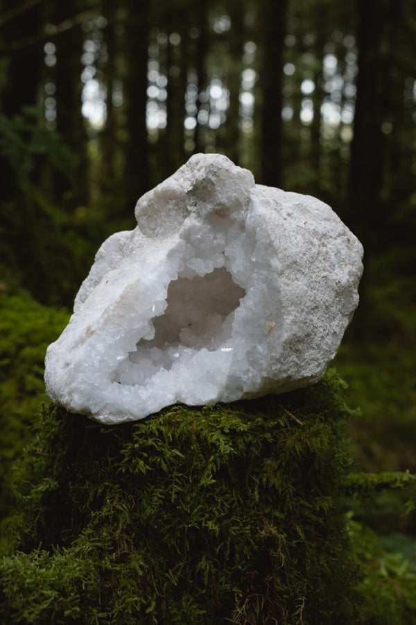 Quartz Crystal Cave, Sparkling Clear Quartz Gemstone, Freestanding Stone, High Energy Purity Healing Crystal, Intuitively Chosen