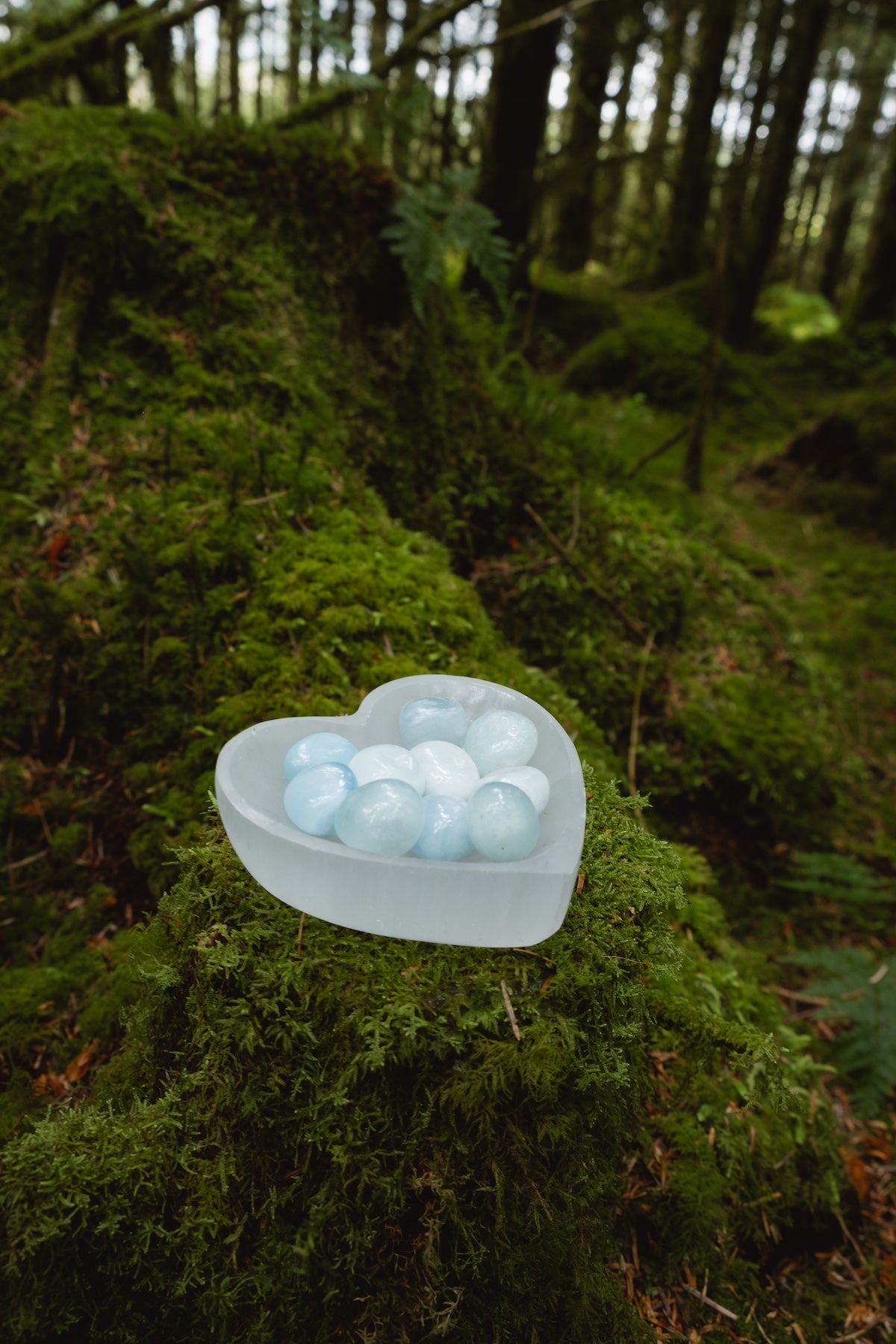 Aquamarine Tumblestones, Soothing and calming, Release resentment and anger