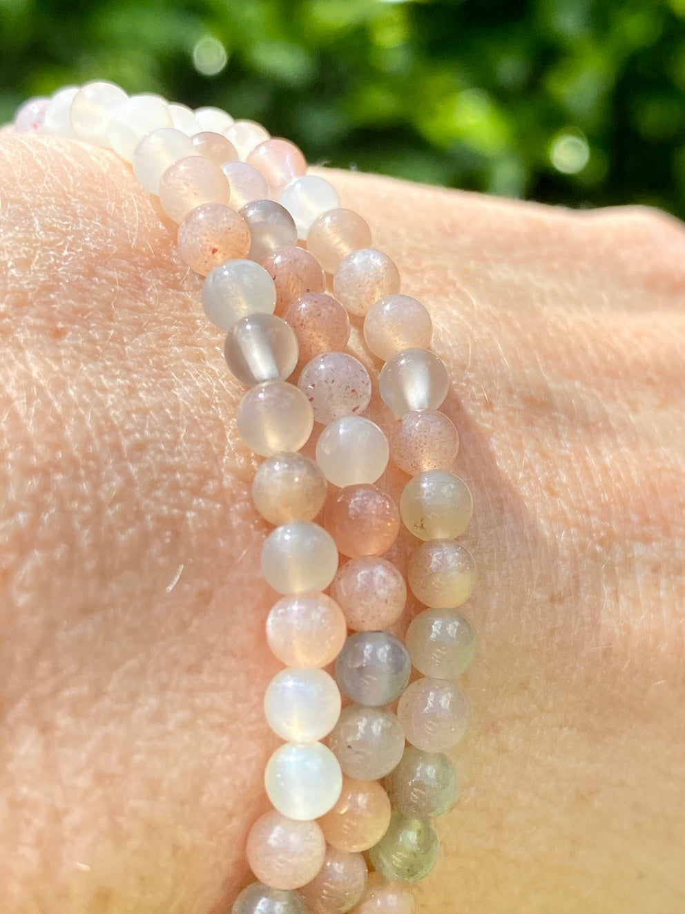 Natural Moonstone crystal bracelet, Divine Feminine.