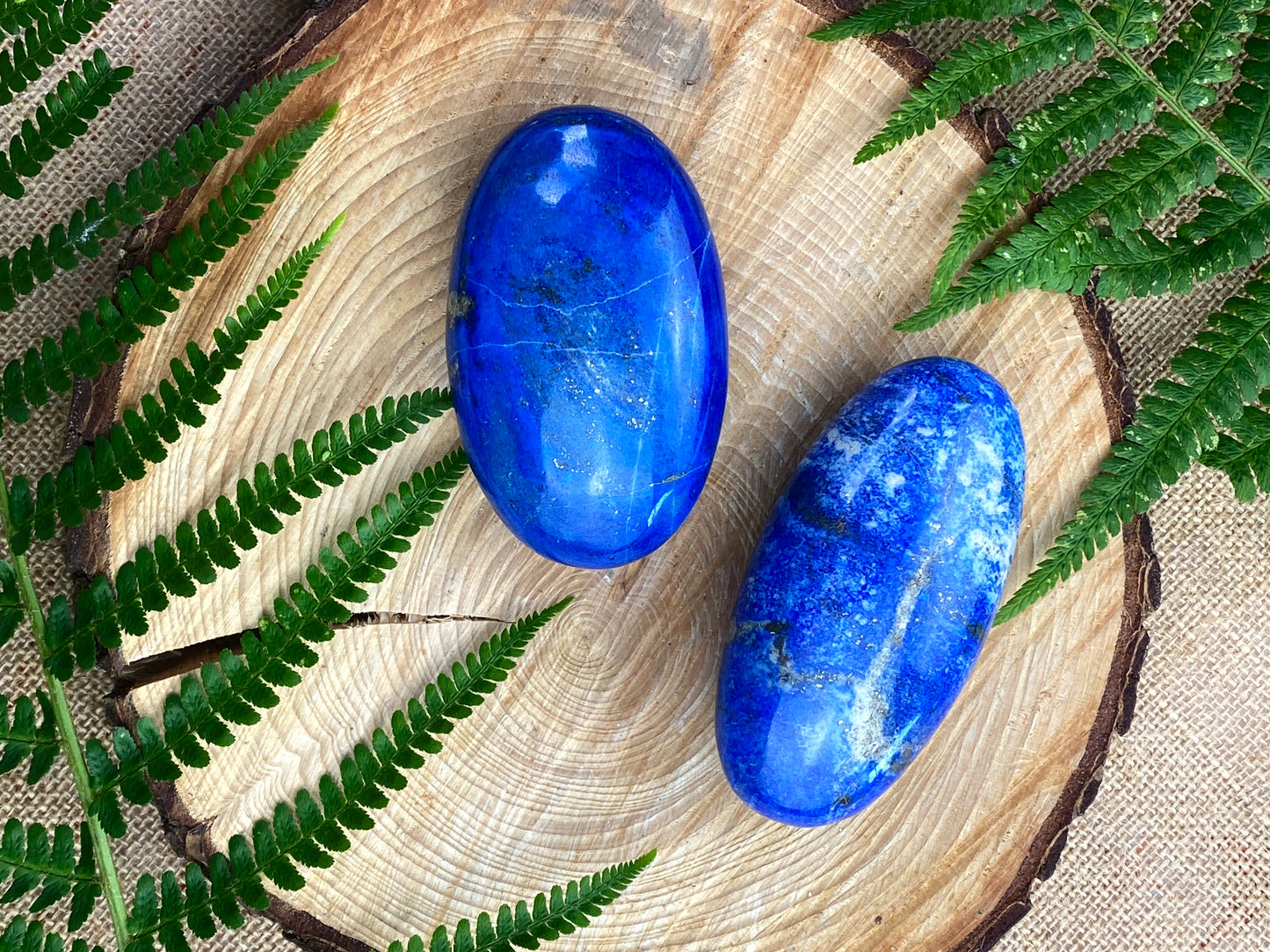 Lapis Lazuli Crystal Palm stone, Royal Lapis, Madani Lapis, A+ Grade