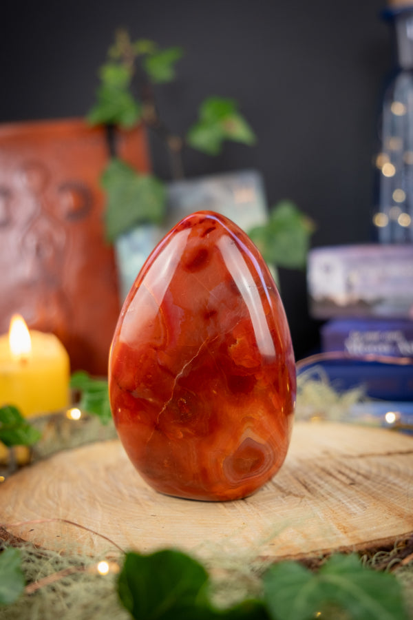 Carnelian Freeform, Fiery Crystal for Passion, Creativity, Confidence & Vitality, Energy Boosting Polished Gemstone