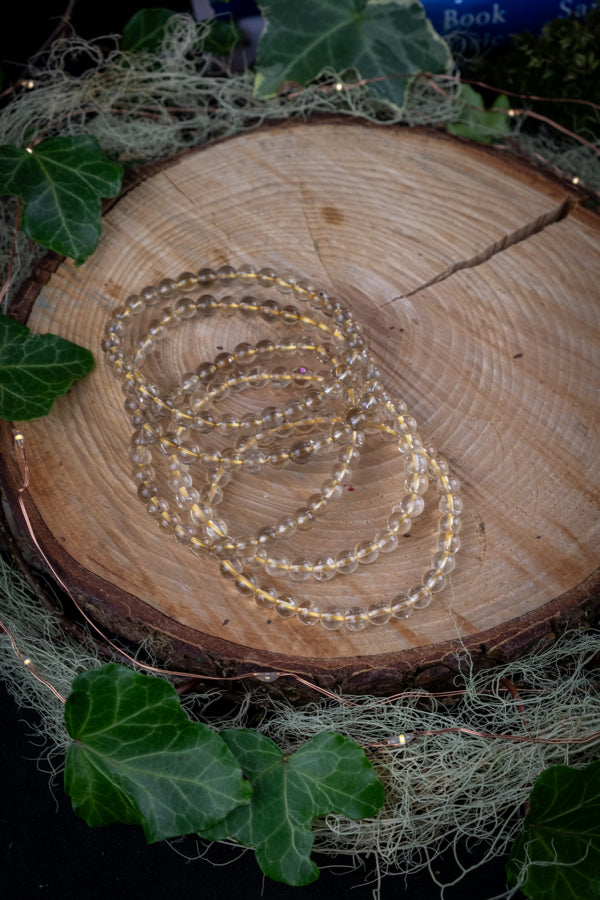 Citrine (Natural) crystal bracelet, Manifesting crystal, Attract abundance, prosperity, wealth and health