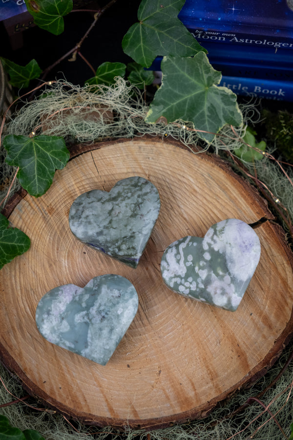 Bolivianite Heart, Bolivianite Jade, Rare Crystal Heart, Soothing Gemstone, Emotional Healing Stone, Grief Support, Transformation Crystal