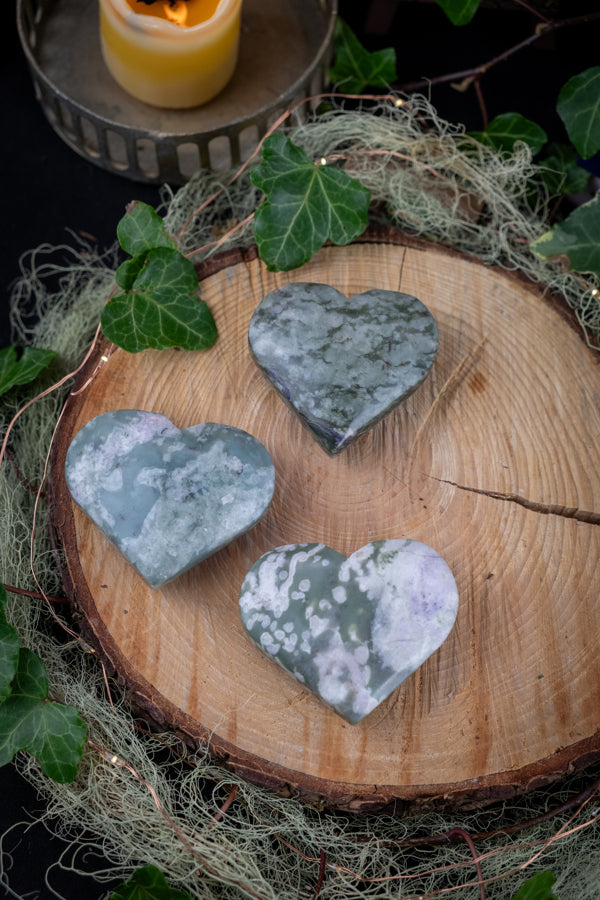 Bolivianite Heart, Bolivianite Jade, Rare Crystal Heart, Soothing Gemstone, Emotional Healing Stone, Grief Support, Transformation Crystal